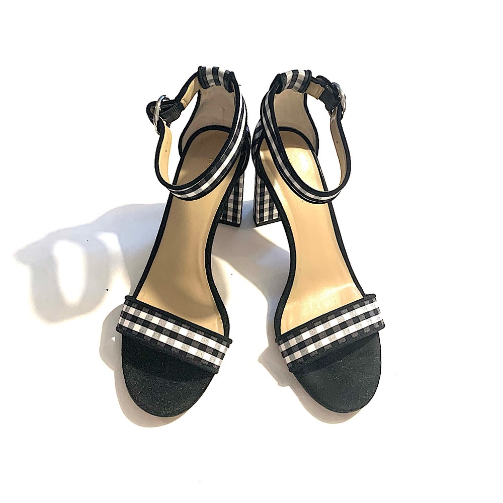 Ann Taylor Black and White Gingham Heels!